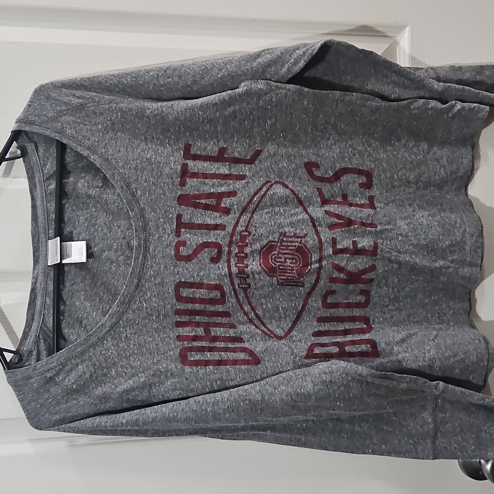 J. America Heather Gray Long Sleeve Shirt Size Xlarge